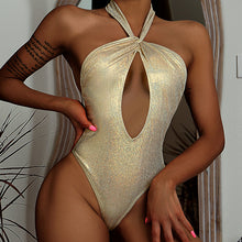 Load image into Gallery viewer, TWO-PIECE CUT OUT LINKED SWIMSUIT
