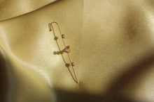 Load image into Gallery viewer, Ear wrap with zircon gold plated one piece
