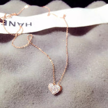 Load image into Gallery viewer, Heart necklace Rose gold color
