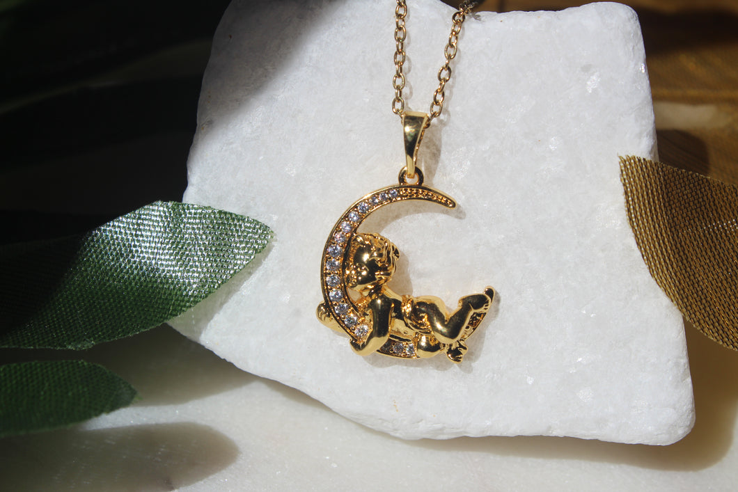 ANGEL MOON NECKLACE